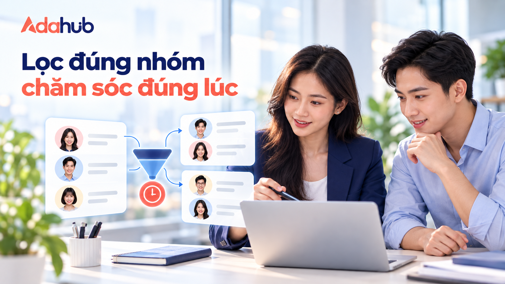 Nhân viên phân nhóm khách hàng để chăm sóc đúng lúc bằng dữ liệu Auto Fill