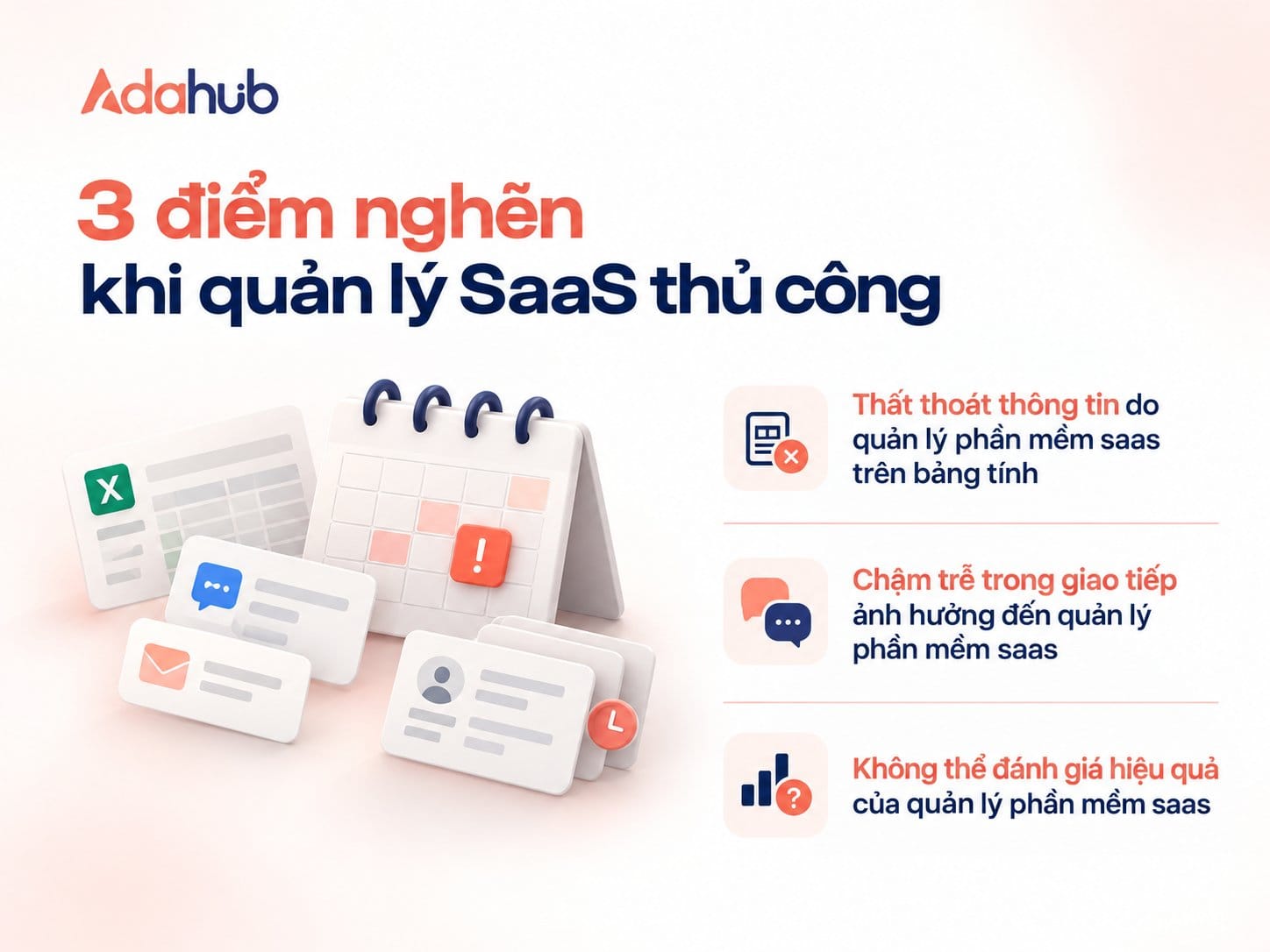 Nỗi đau vận hành khi Công ty Công nghệ Z thực hiện quản lý phần mềm saas thủ công