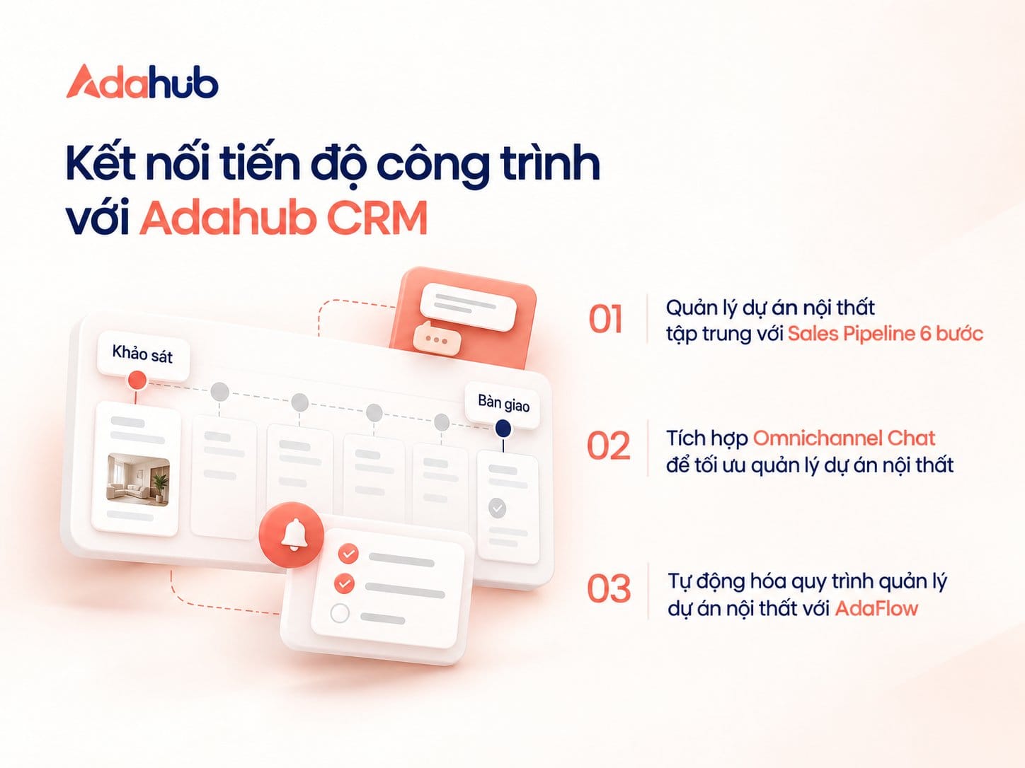 Giải pháp hệ thống quản lý dự án nội thất toàn diện từ phần mềm Adahub
