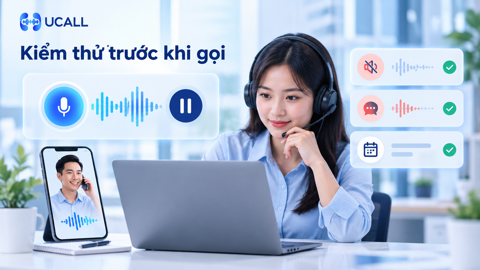 Minh họa Phân biệt đầu số gọi ra và tên hiển thị