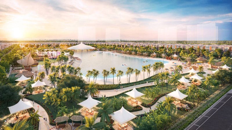 Biển nước mặn 4 mùa duy nhất tại Vinhomes Ocean Park 3 - The Crown