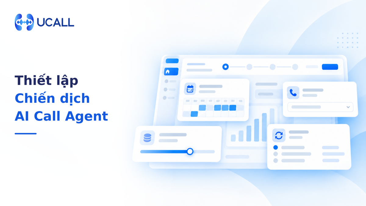 Hướng dẫn thiết lập Chiến dịch AI Call Agent UCALL từ A-Z: Cấu hình khung giờ chạy, đầu số hotline, ngân sách và cơ chế gọi lại (Retry) - Nhận diện thương hiệu UCALL
