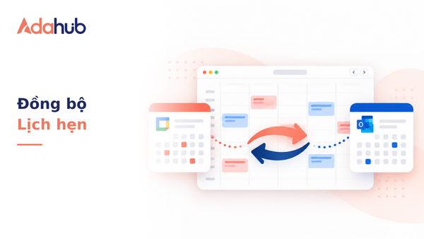 Tích hợp 2 chiều Google Calendar & Microsoft Outlook: Quản lý lịch hẹn tư vấn và tự động kích hoạt thông báo nhắc hẹn - Nhận diện thương hiệu Adahub