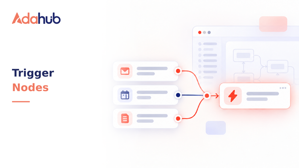 Cẩm nang Khối Kích hoạt (Trigger Nodes): Cách kích hoạt luồng tự động theo sự kiện CRM, Lead mới và trạng thái cuộc gọi - Nhận diện thương hiệu Adahub