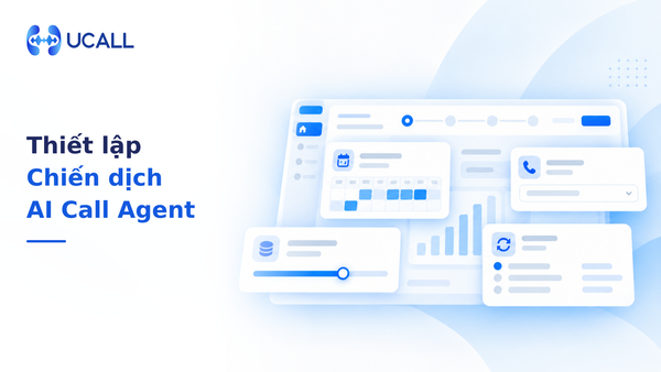 Hướng dẫn thiết lập Chiến dịch AI Call Agent UCALL từ A-Z: Cấu hình khung giờ chạy, đầu số hotline, ngân sách và cơ chế gọi lại (Retry) - Nhận diện thương hiệu UCALL